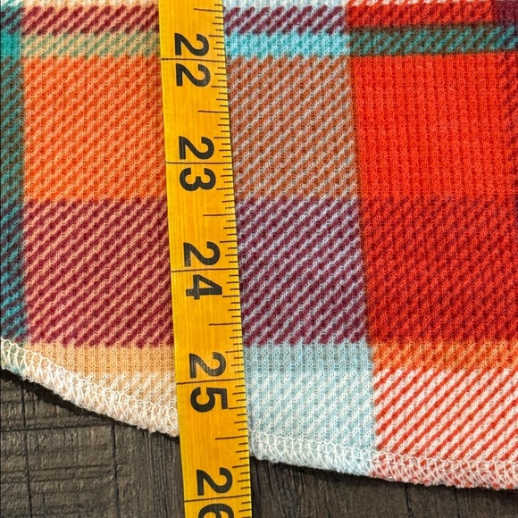 Old Navy Plaid Pajama Set Thermal Waffle Knit Long Sleeve Top S with Pants M - Picture 13 of 16